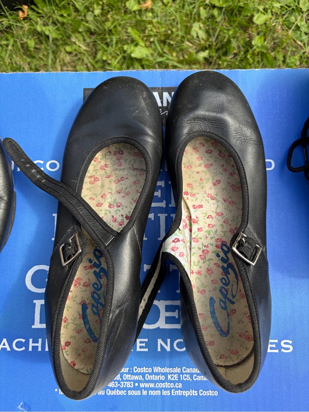 Capezio Black Mary Jane Ballet Flats with Buckle